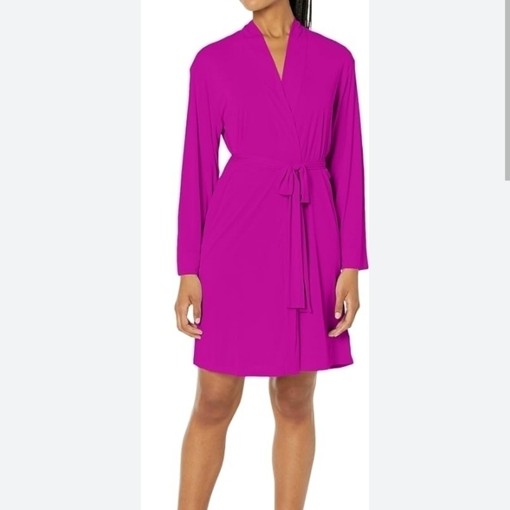NATORI APHRODITE ROBE IN MAGENTA
